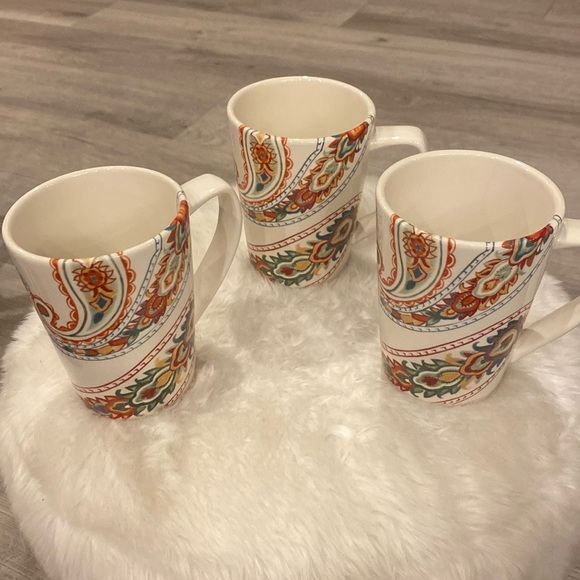Misto Multi Paisley Tall Coffee Mugs - Picture 1 of 4